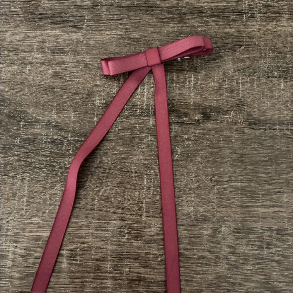 NWOT Rosey Mauve Hair Bow Clip